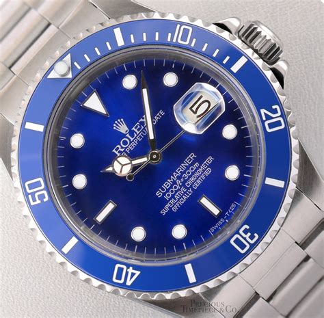 2008 rolex submariner date|rolex 16610 blue bezel.